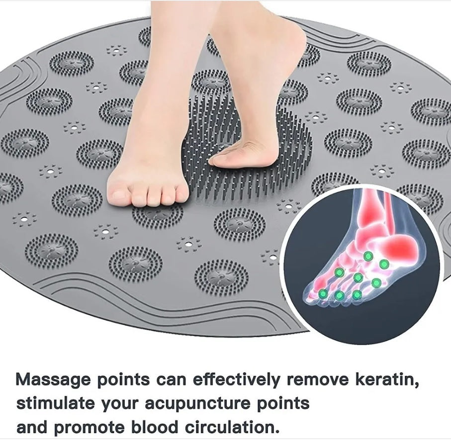 Bathroom Mat and Massage Foot Pad